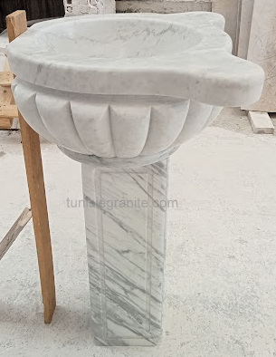 Vasque Hamame Coquillage Sur Pied