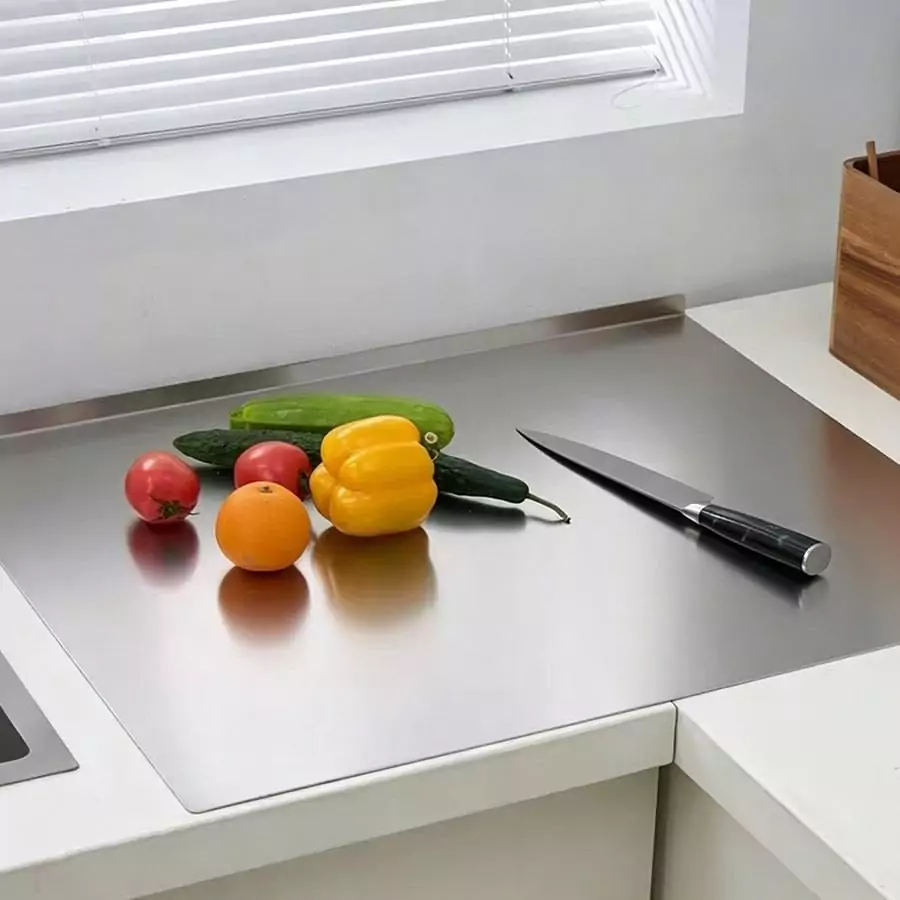 Plaque Decoupe Legume Inox Double Face