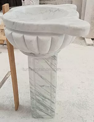 Vasque Hamame Coquillage Sur Pied